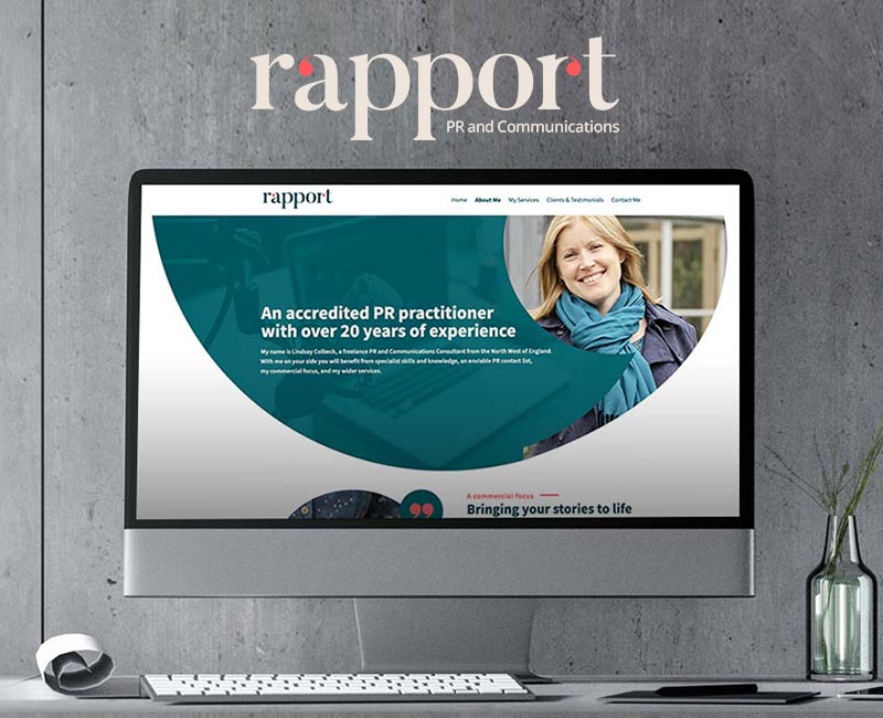 Branding and website project for Rapport PR