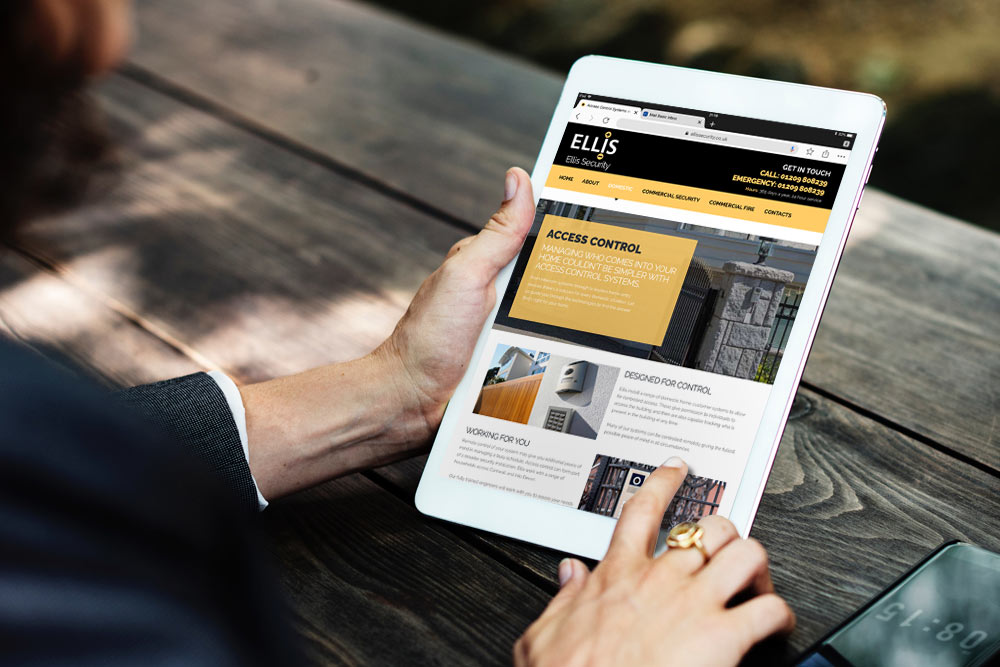 Ellis Electrical Mobile website design