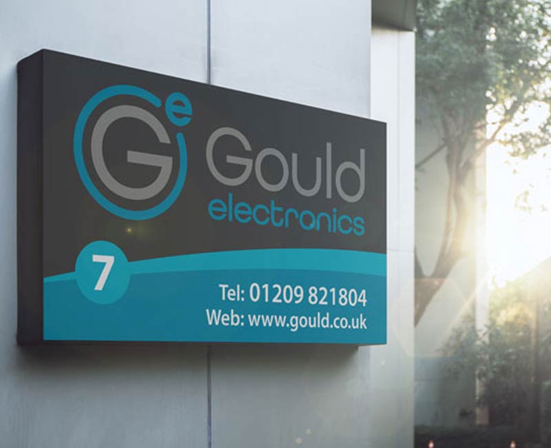 Gould building sign design