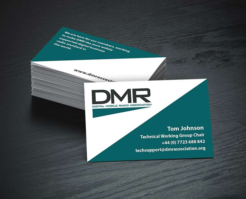 DMR Association business card design