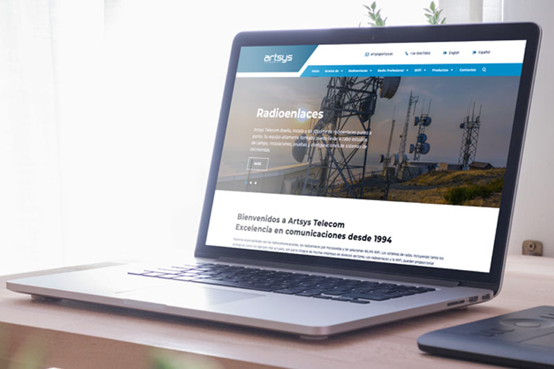 Artsys Telecom Spanish webpage