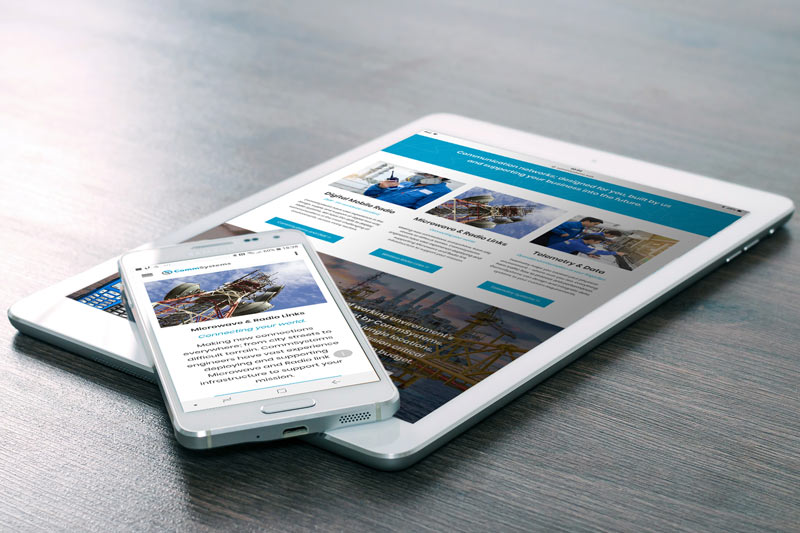 CommSystems responsive website