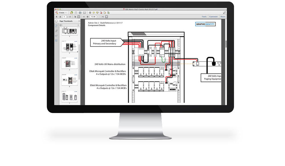 Communications system support manual for EDF Energy