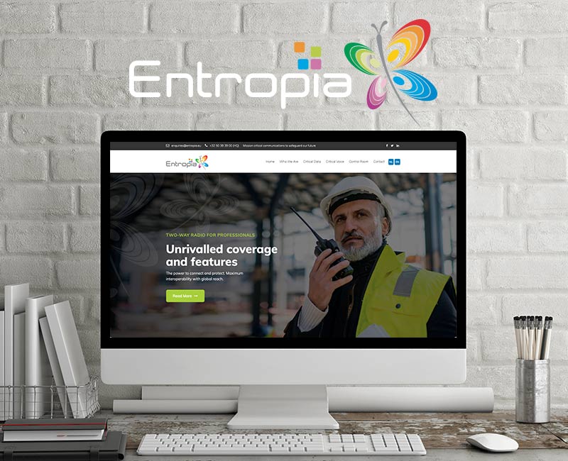 Branding and website project for Entropia Investments bv