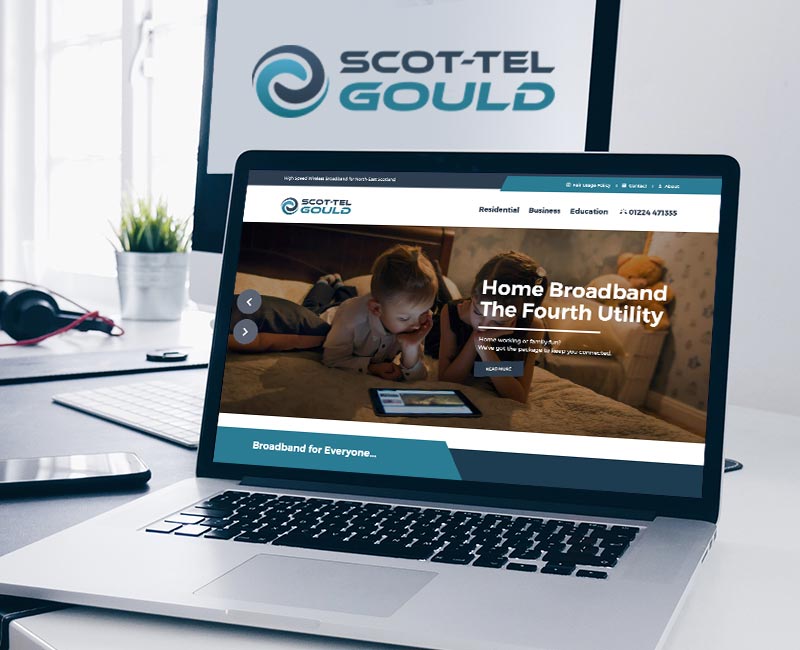 Branding and website project for Scot-Tel-Gould