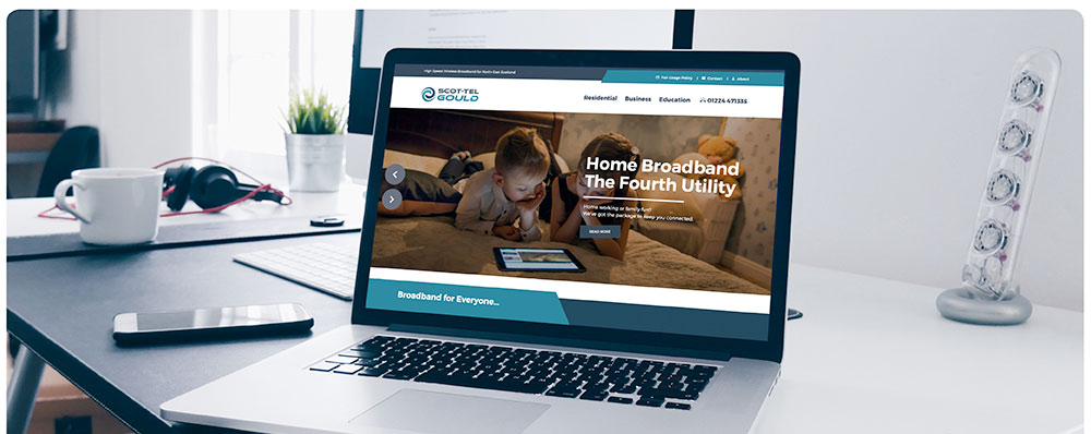 Customer Scot-Tel-Gould Wireless Broadband in Scotland website design
