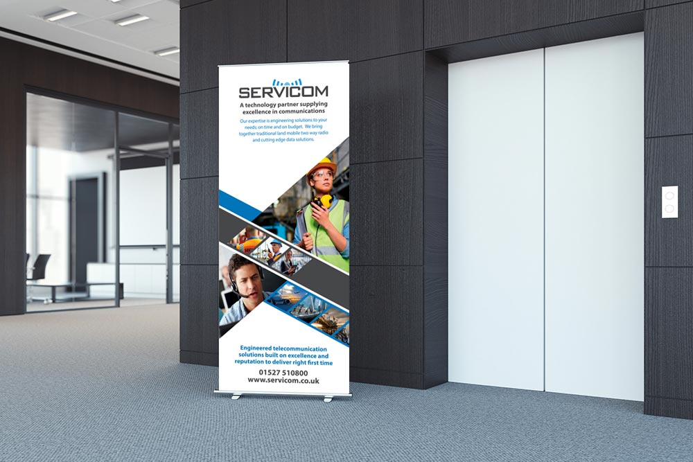 Servicom event display stand